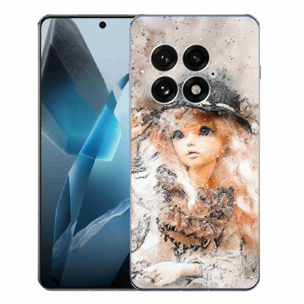 Gélový kryt mmCase na One Plus 13 - dievčatko s klobúkom