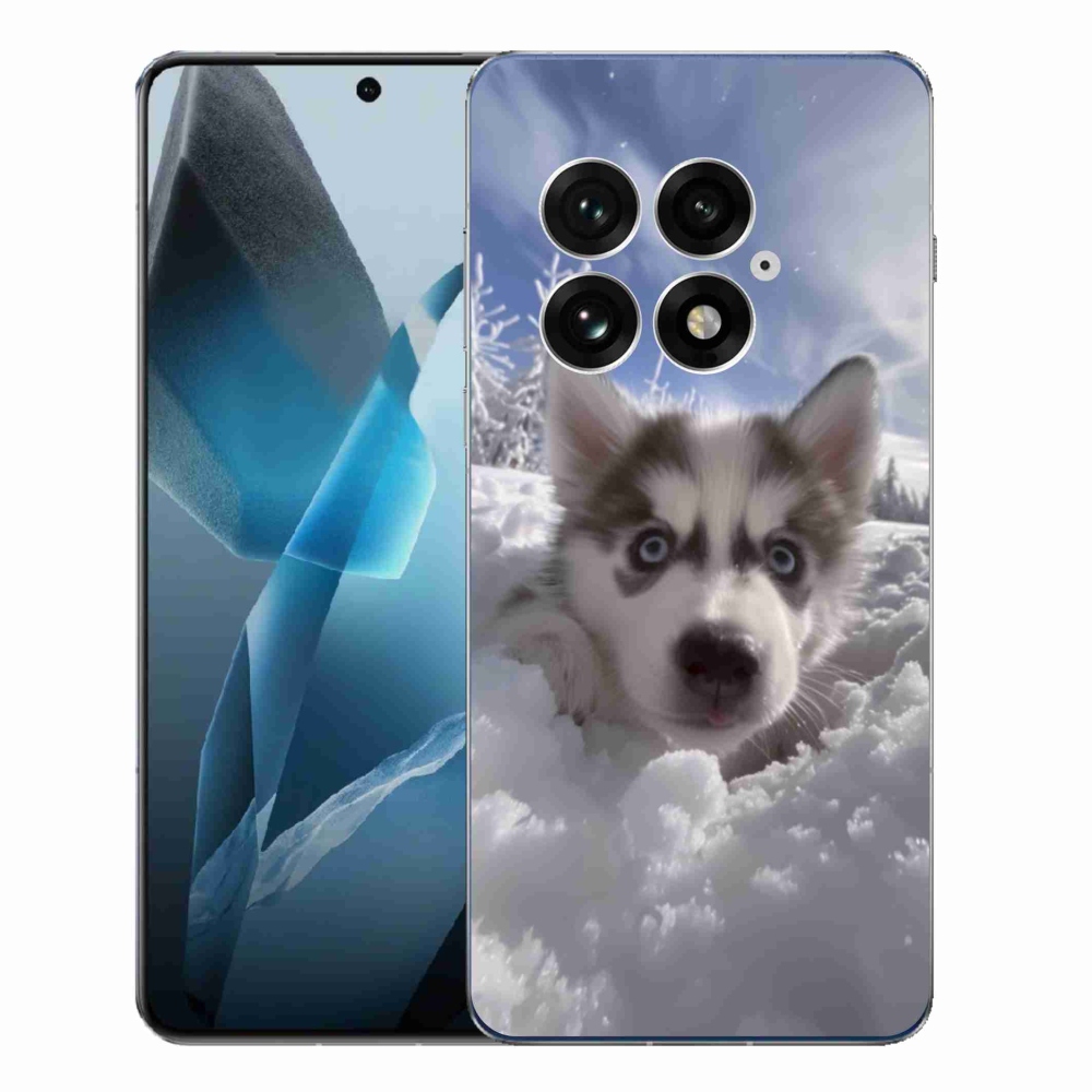 Gélový kryt mmCase na One Plus 13 - husky v snehu