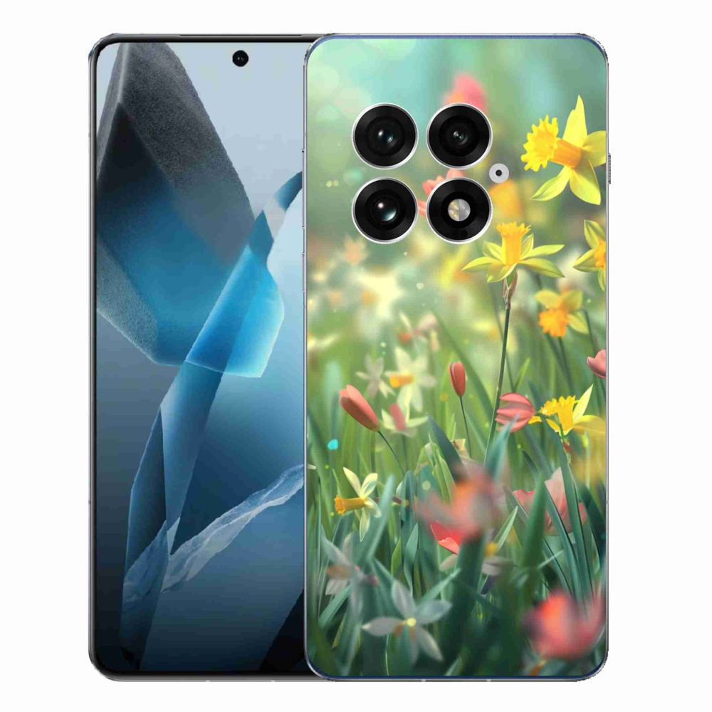 Gélový kryt mmCase na One Plus 13 - jarné kvety