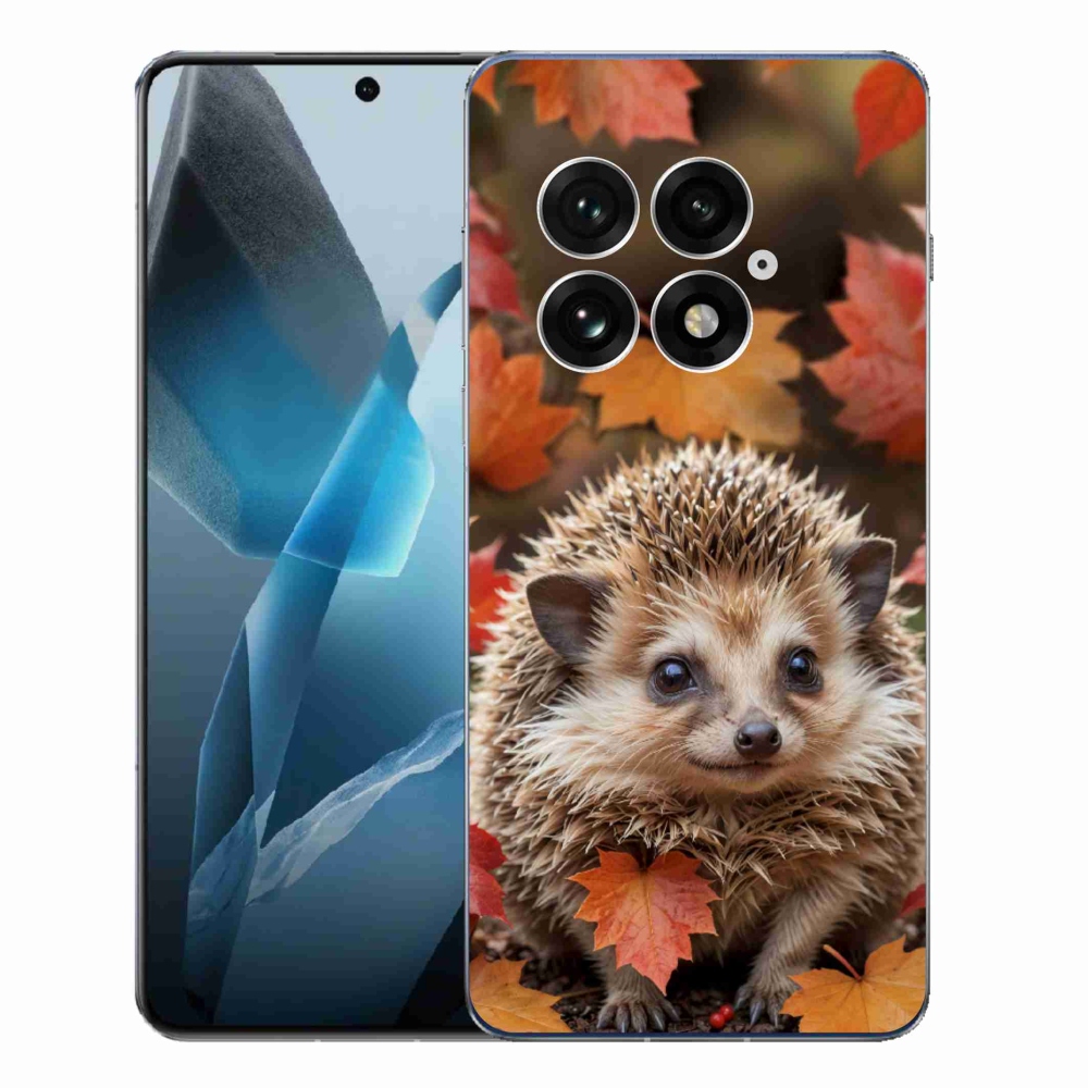 Gélový kryt mmCase na One Plus 13 - ježko v lístí