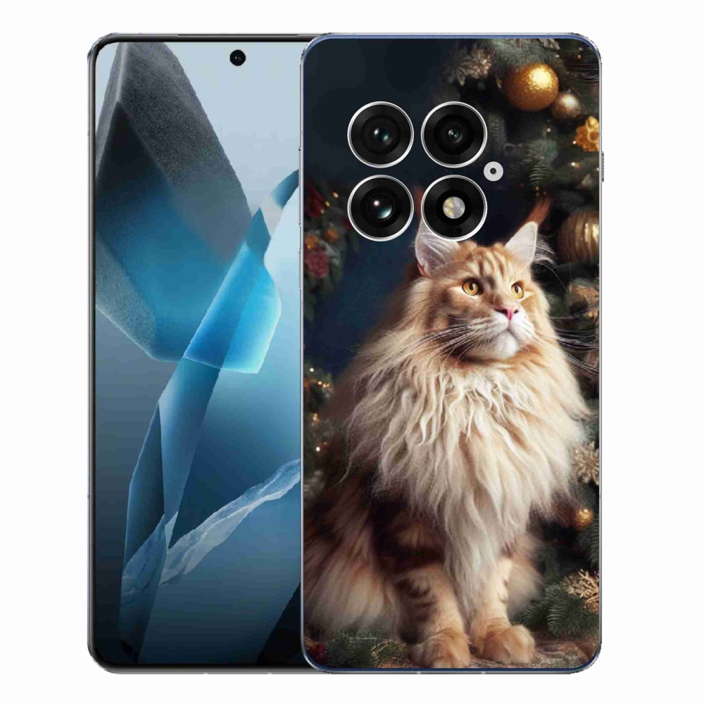 Gélový kryt mmCase na One Plus 13 - mačka pri stromčeku