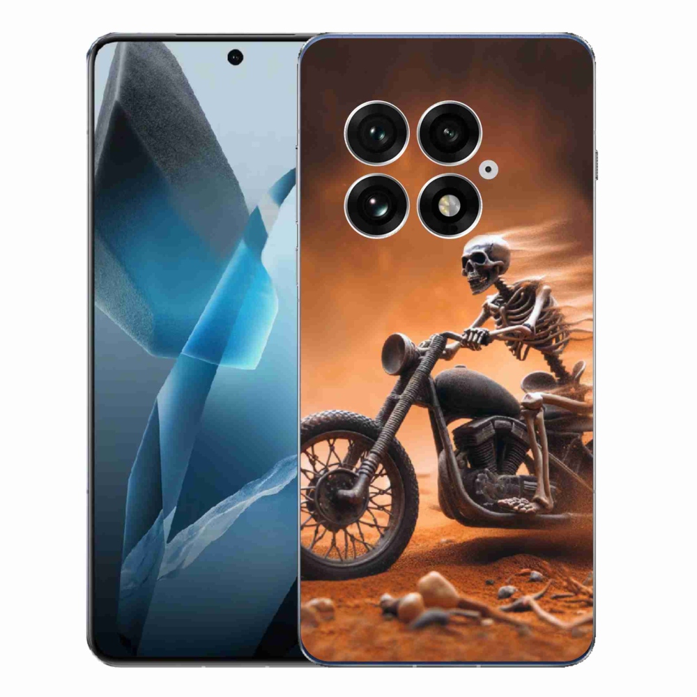 Gélový kryt mmCase na One Plus 13 - kostra na motorke