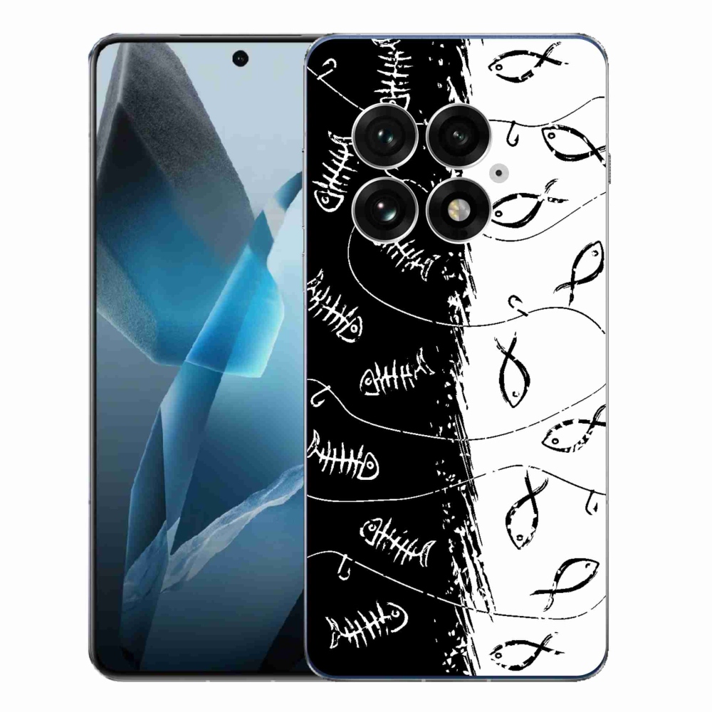 Gélový kryt mmCase na One Plus 13 - kostry a rybky