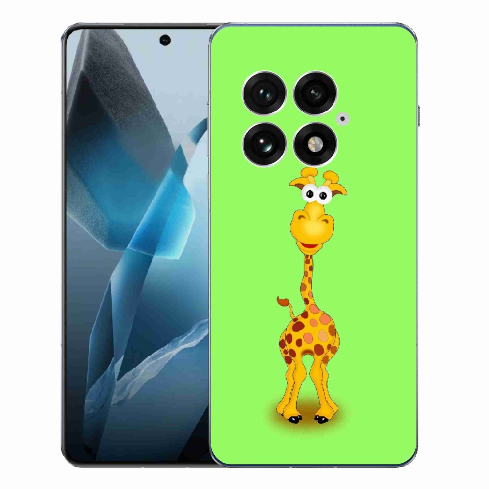 Gélový kryt mmCase na One Plus 13 - kreslená žirafa