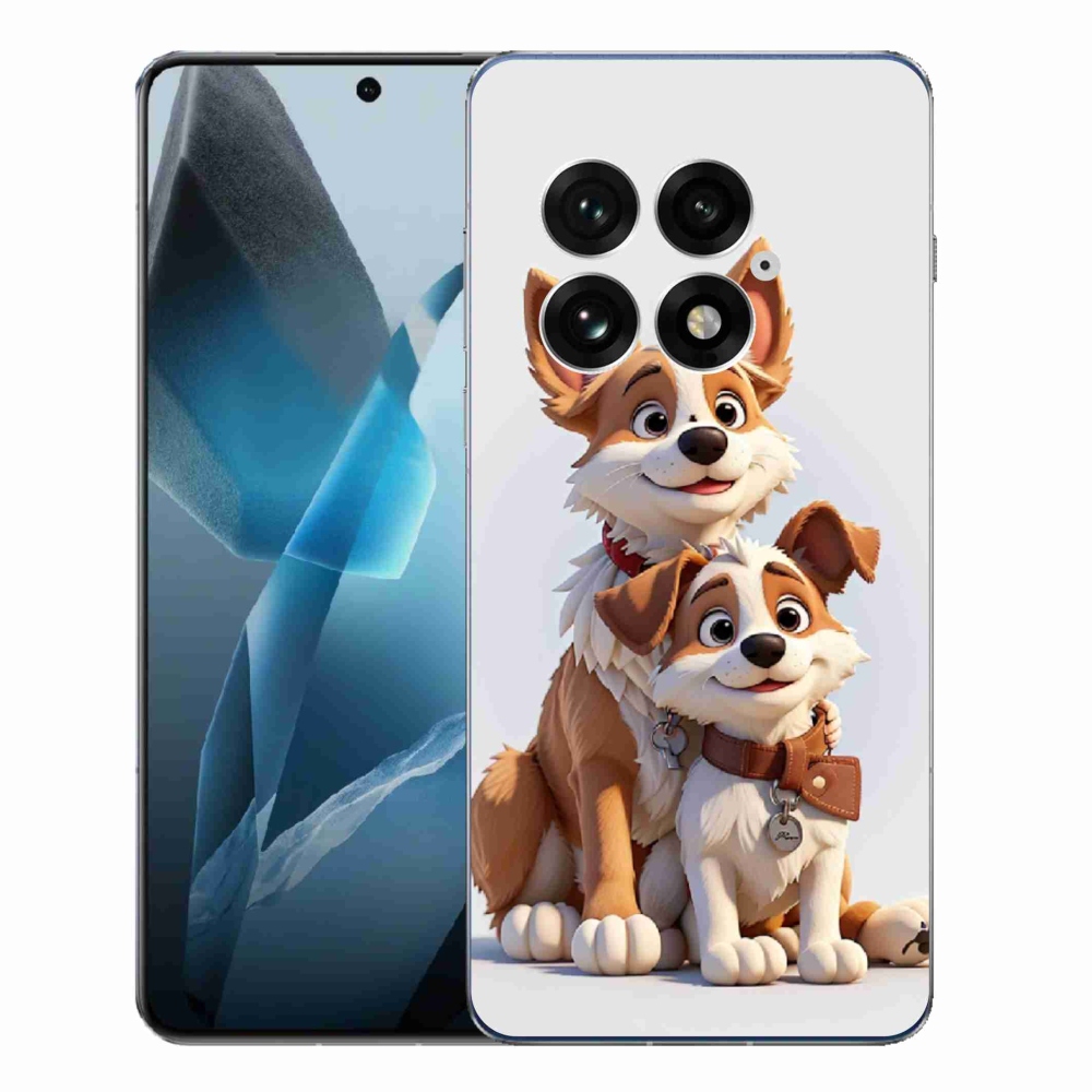 Gélový kryt mmCase na One Plus 13 - kreslenie psy
