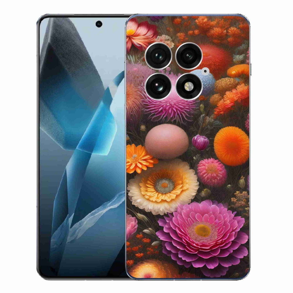 Gélový kryt mmCase na One Plus 13 - kvetinová kompozícia