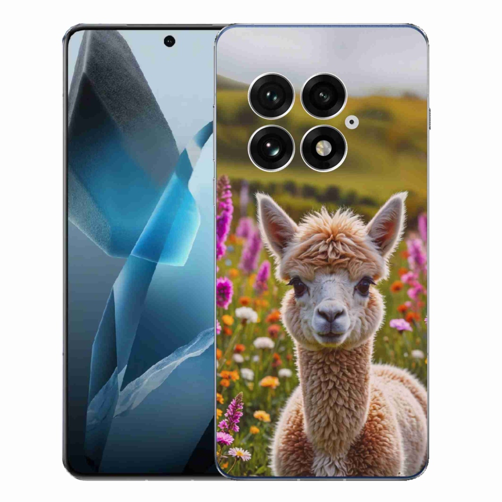 Gélový kryt mmCase na One Plus 13 - lama na lúke