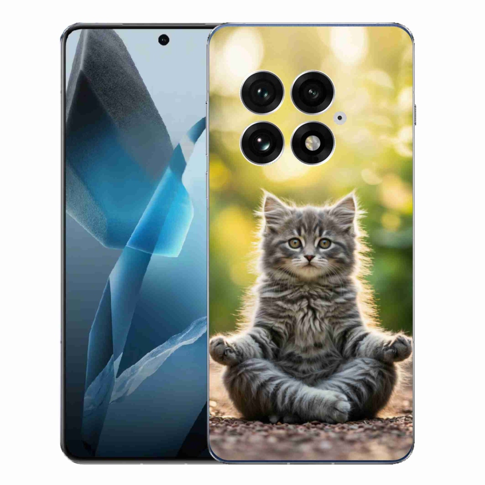 Gélový kryt mmCase na One Plus 13 - meditujúce mačiatko