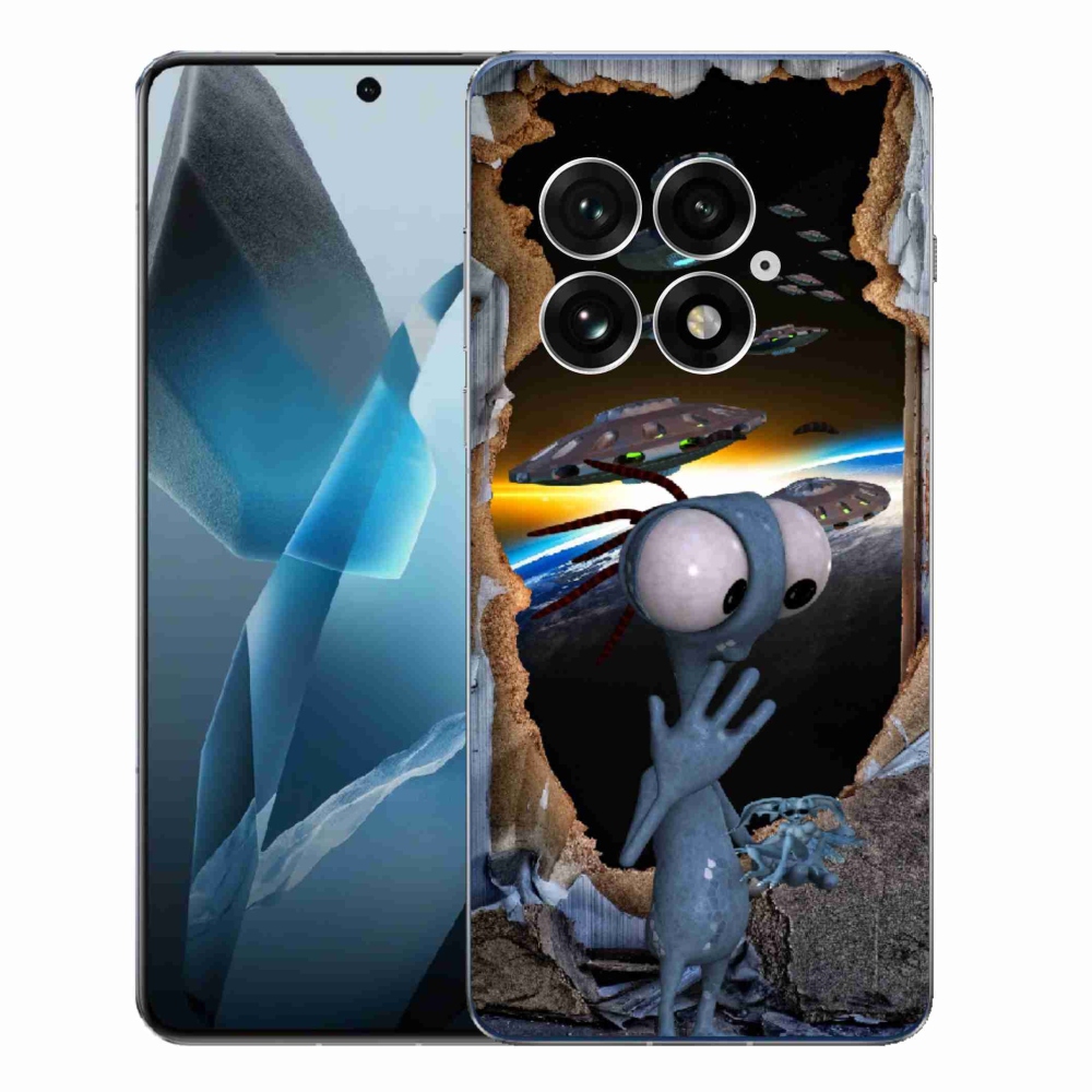Gélový kryt mmCase na One Plus 13 - mimozemšťan