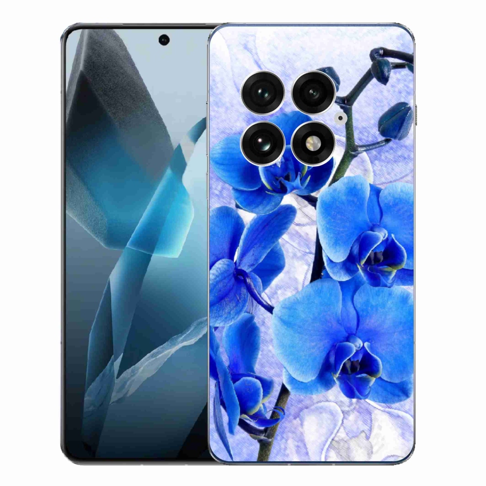 Gélový kryt mmCase na One Plus 13 - modré kvety
