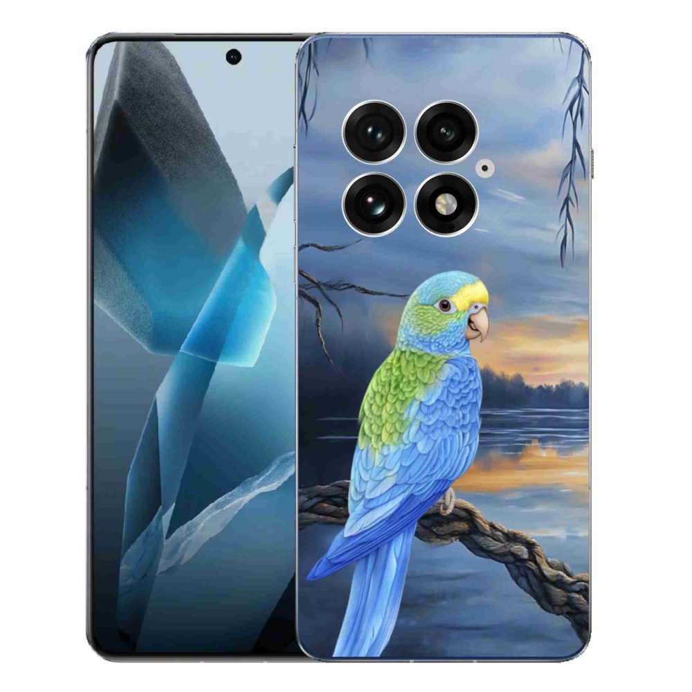 Gélový kryt mmCase na One Plus 13 - modrý papagáj
