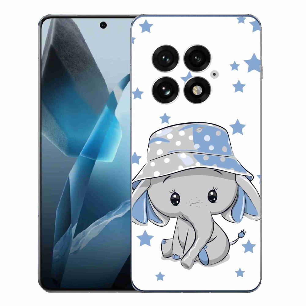 Gélový kryt mmCase na One Plus 13 - modrý slon