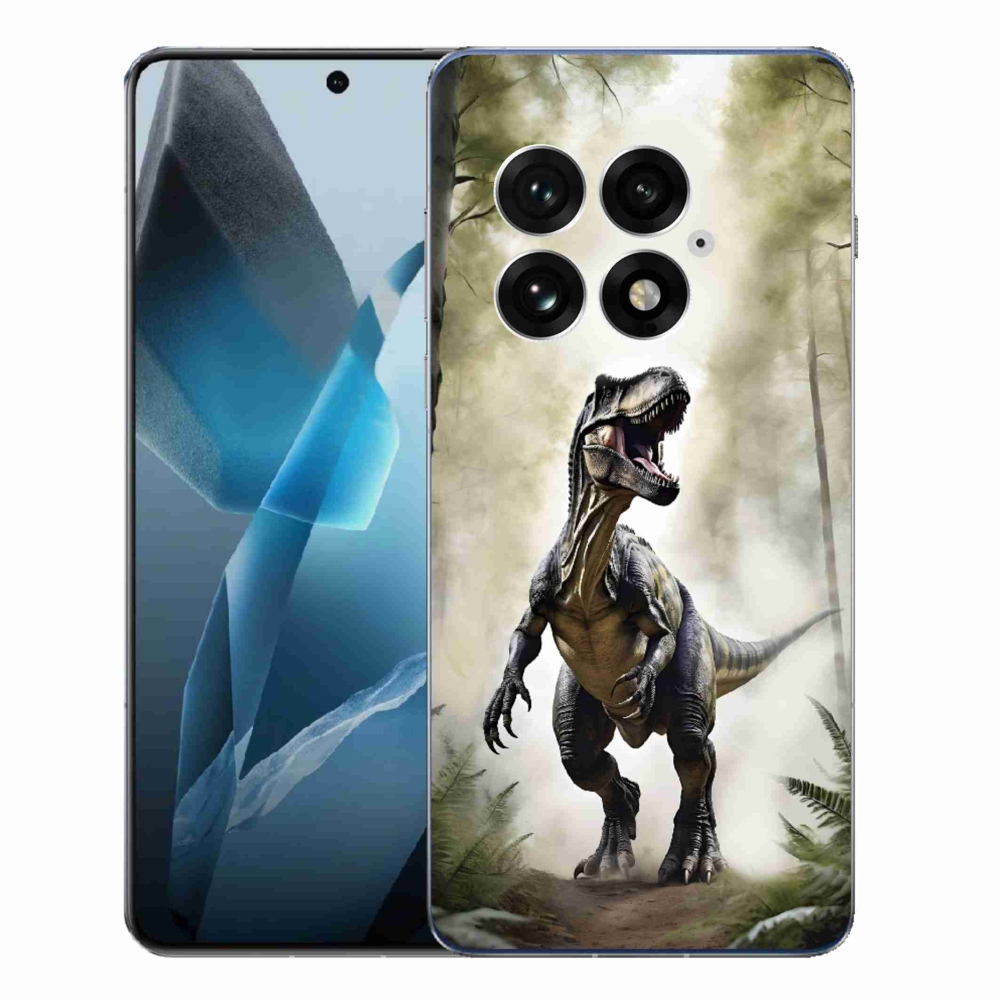 Gélový kryt mmCase na One Plus 13 - naštvaný T-Rex