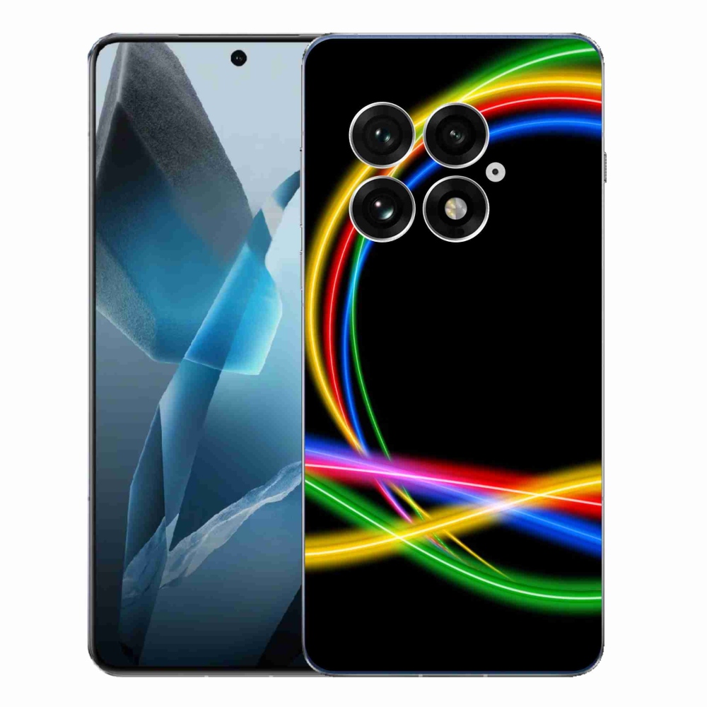 Gélový kryt mmCase na One Plus 13 - neónové kruhy