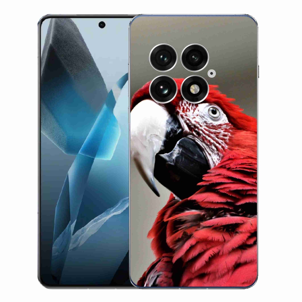 Gélový kryt mmCase na One Plus 13 - papagáj ara červený