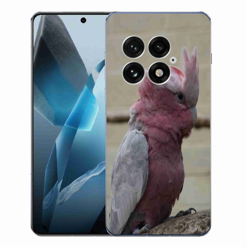 Gélový kryt mmCase na One Plus 13 - papagáj kakadu ružový