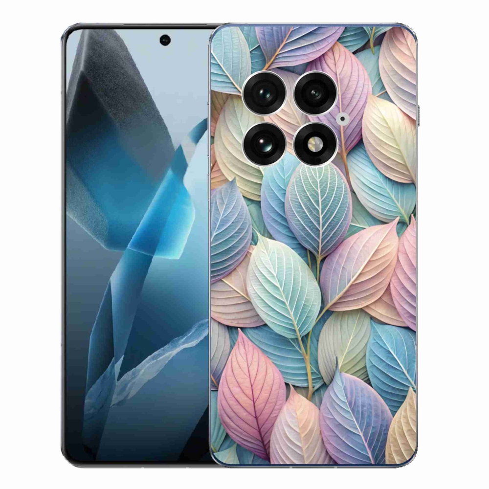 Gélový kryt mmCase na One Plus 13 - pastelové listy