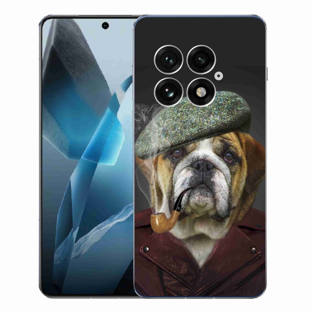 Gélový kryt mmCase na One Plus 13 - pes s fajkou