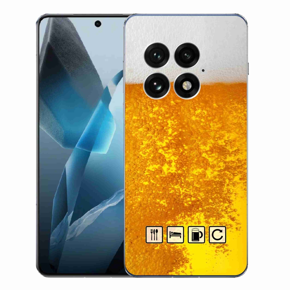 Gélový kryt mmCase na One Plus 13 - pivný motív 3