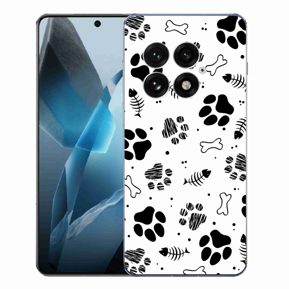 Gélový kryt mmCase na One Plus 13 - psie labky 1