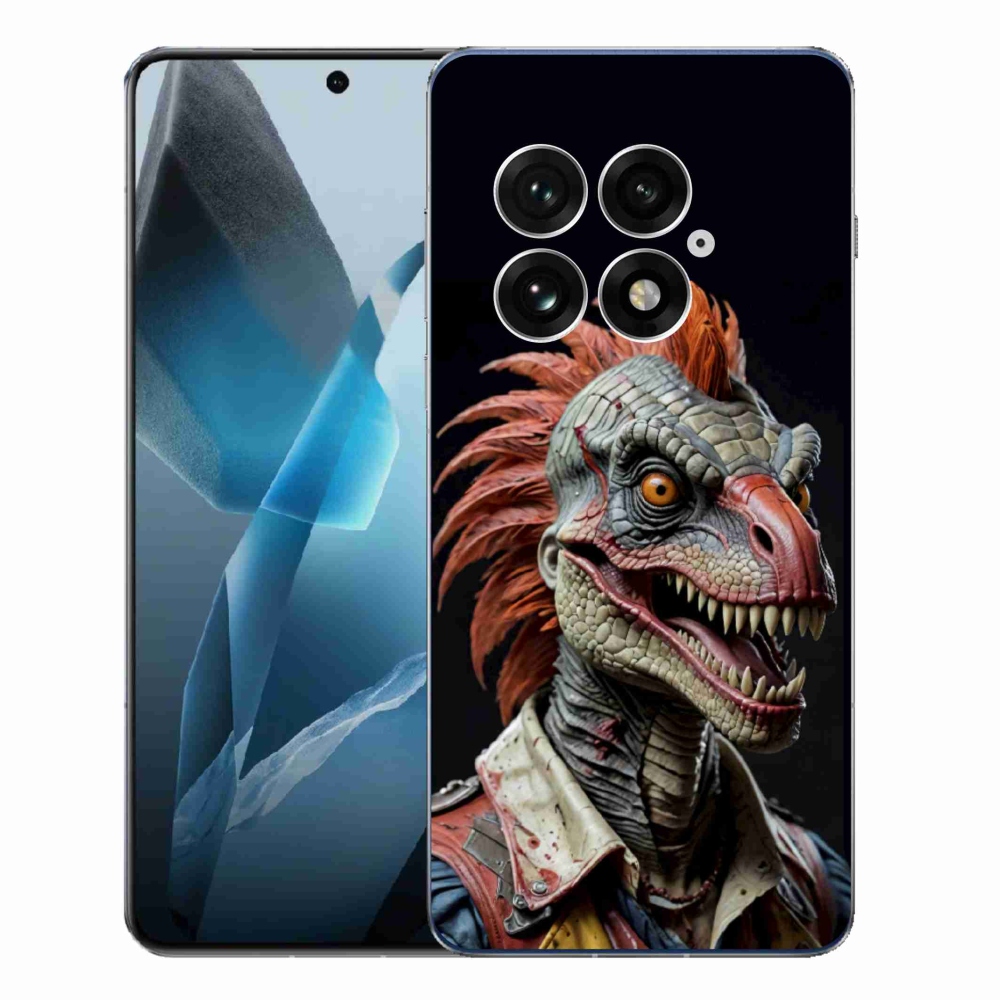 Gélový kryt mmCase na One Plus 13 - punk dinosaurus