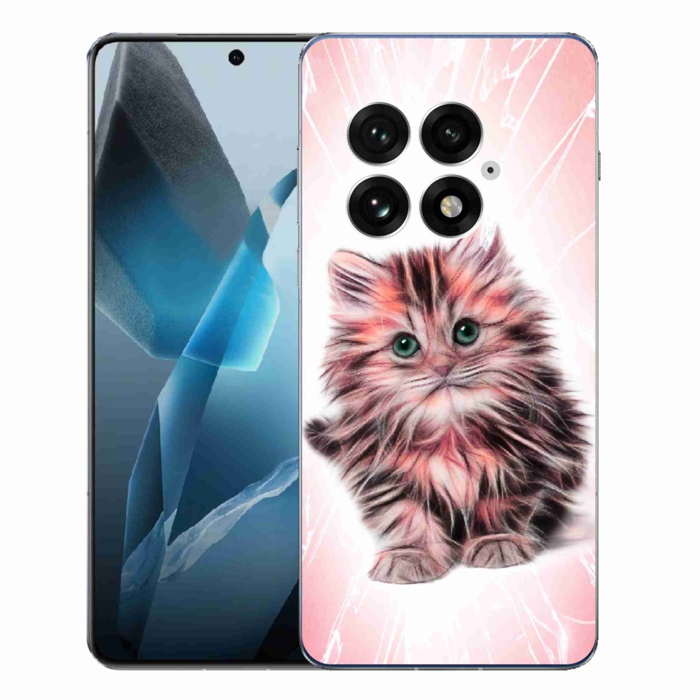 Gélový kryt mmCase na One Plus 13 - roztomilé mačiatko