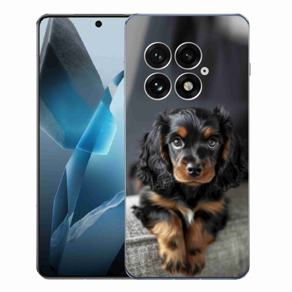 Gélový kryt mmCase na One Plus 13 - roztomilý dlhosrstý jazvečík