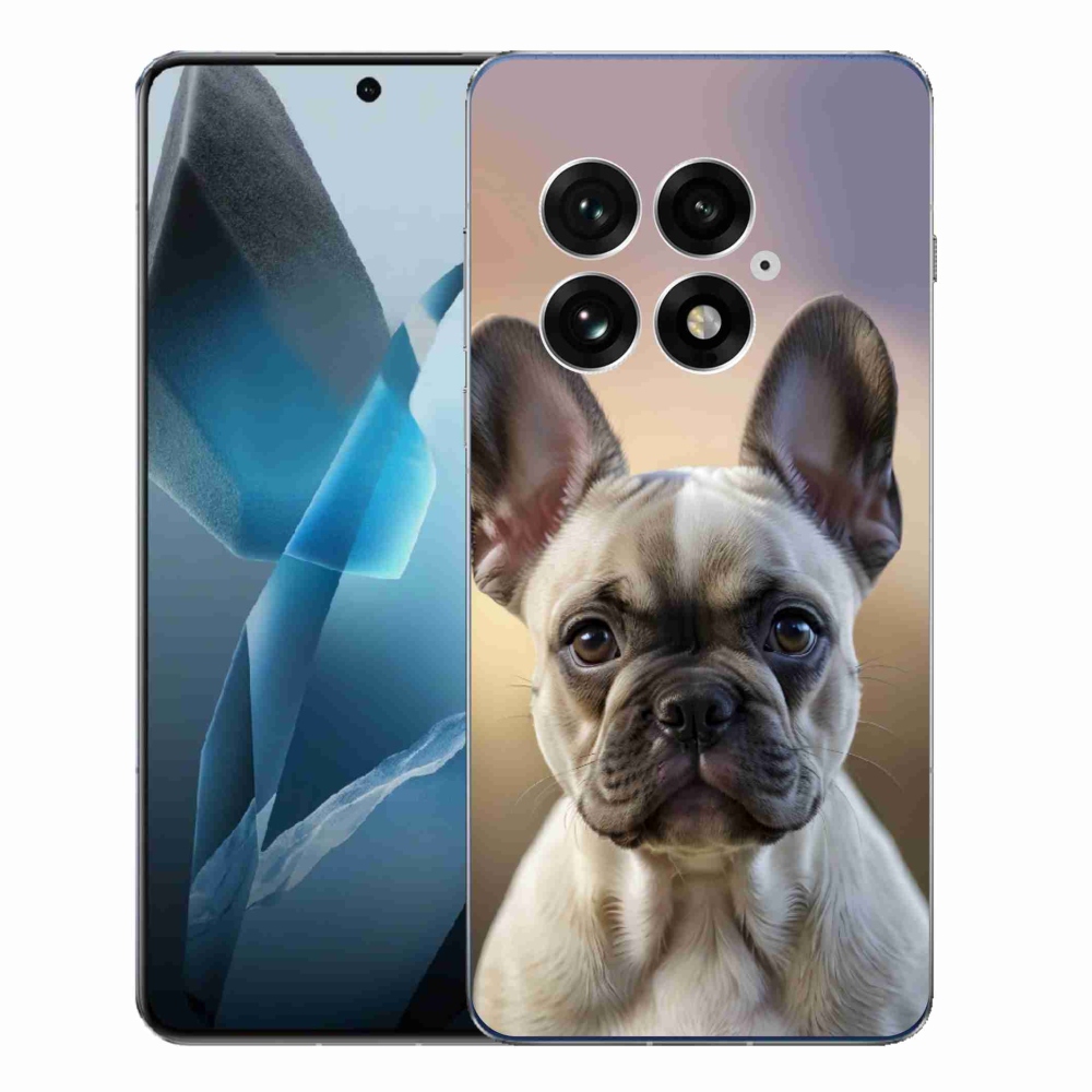 Gélový kryt mmCase na One Plus 13 - roztomilý francúzsky buldoček