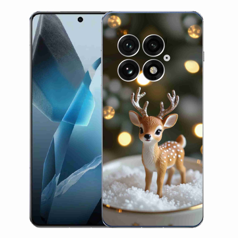Gélový kryt mmCase na One Plus 13 - roztomilý vianočný jeleň