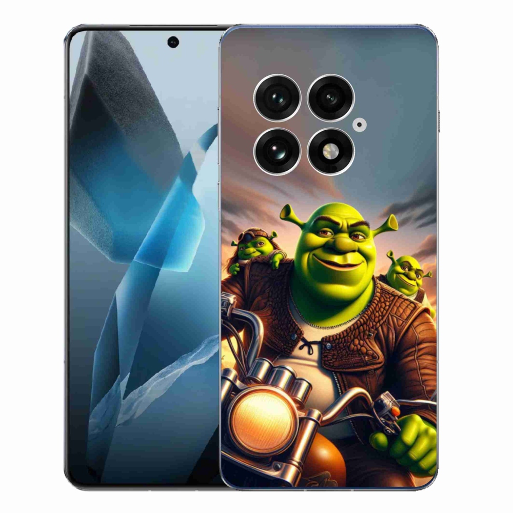 Gélový kryt mmCase na One Plus 13 - shrek na motorke