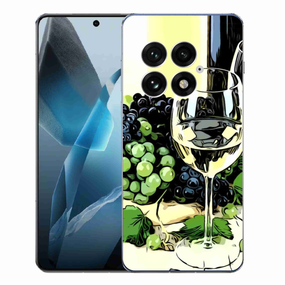 Gélový kryt mmCase na One Plus 13 - pohár vína