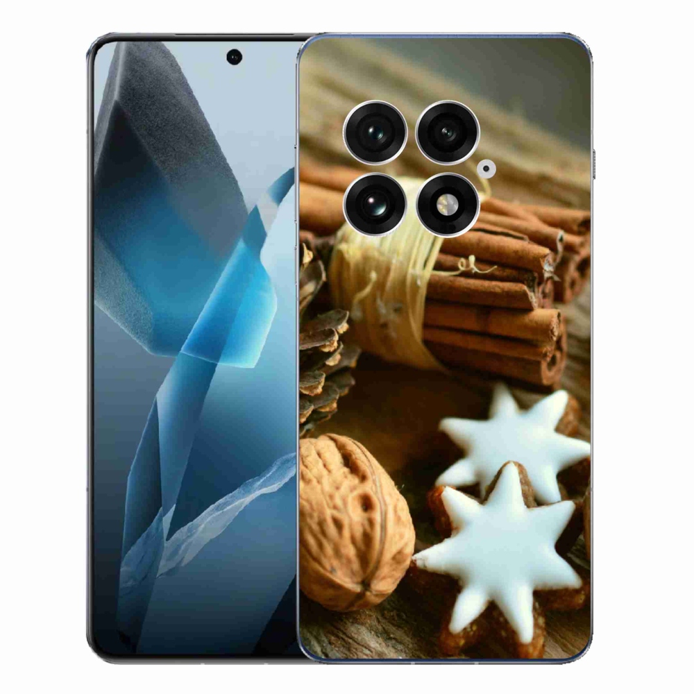 Gélový kryt mmCase na One Plus 13 - škorica a perníčky