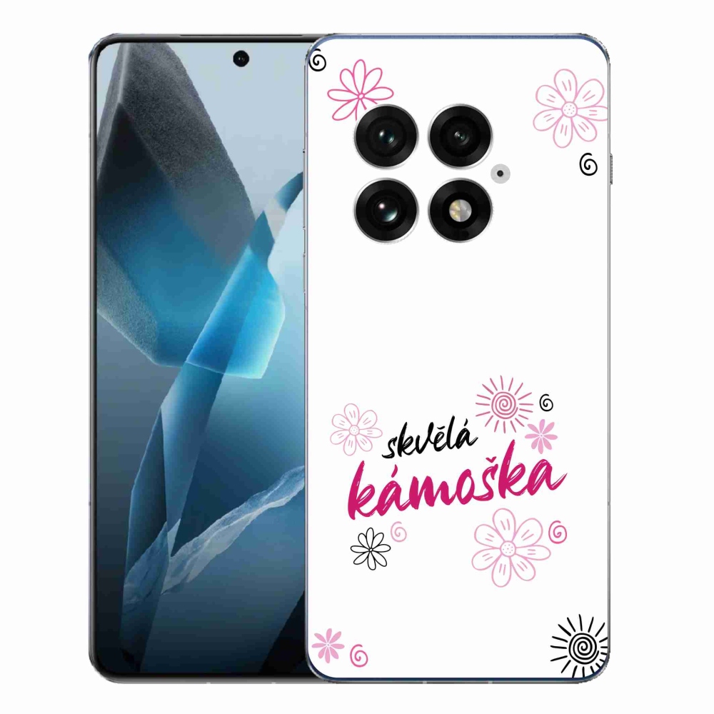 Gélový kryt mmCase na One Plus 13 - skvelá kamoška biele pozadie
