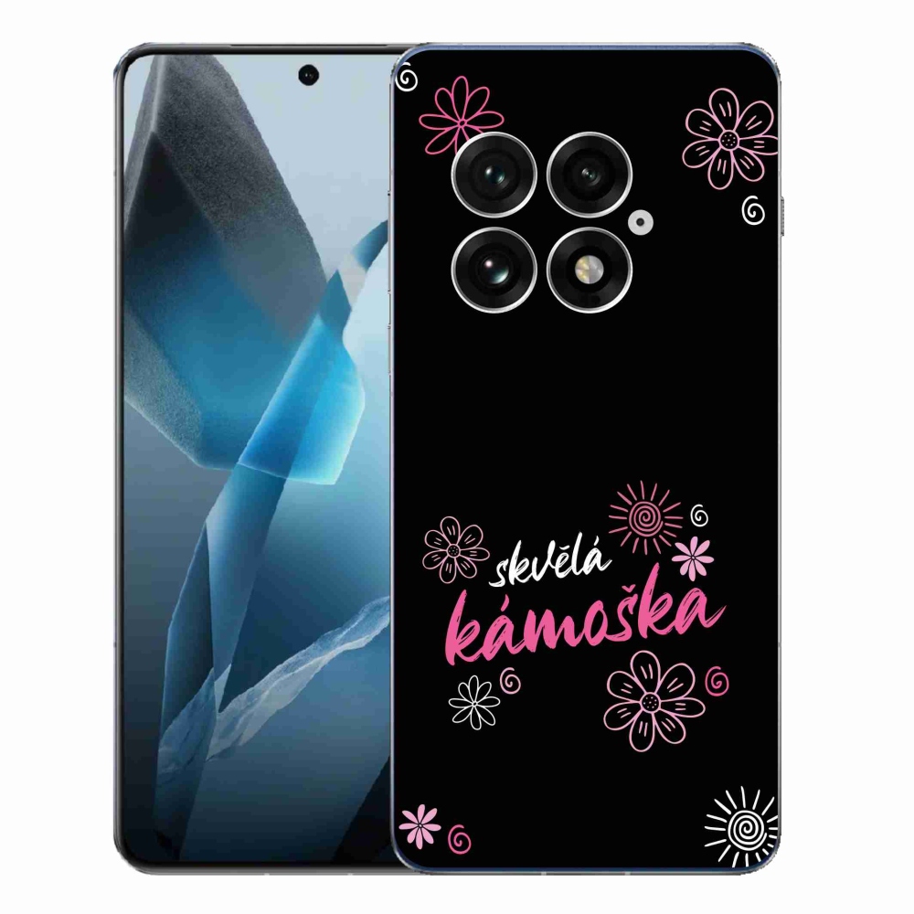 Gélový kryt mmCase na One Plus 13 - skvelá kamoška čierne pozadie