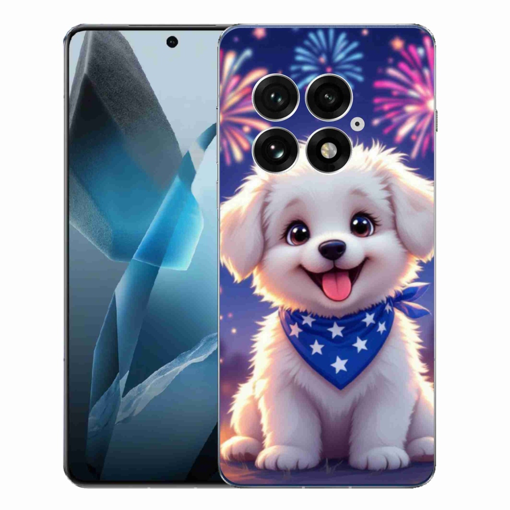 Gélový kryt mmCase na One Plus 13 - slávnostné šteňa