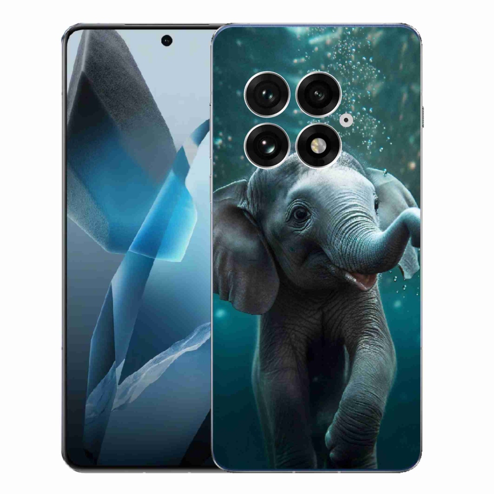 Gélový kryt mmCase na One Plus 13 - sloník pod vodou