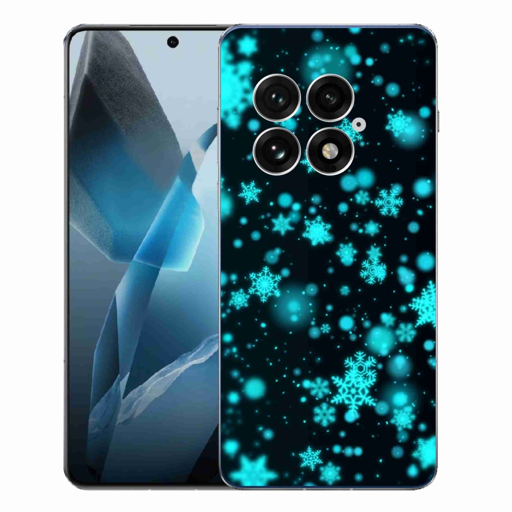 Gélový kryt mmCase na One Plus 13 - snehové vločky 1