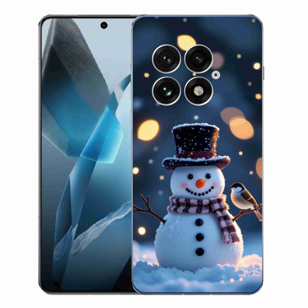 Gélový kryt mmCase na One Plus 13 - vianočný snehuliak