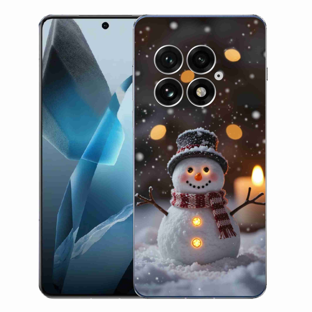 Gélový kryt mmCase na One Plus 13 - veselý snehuliak