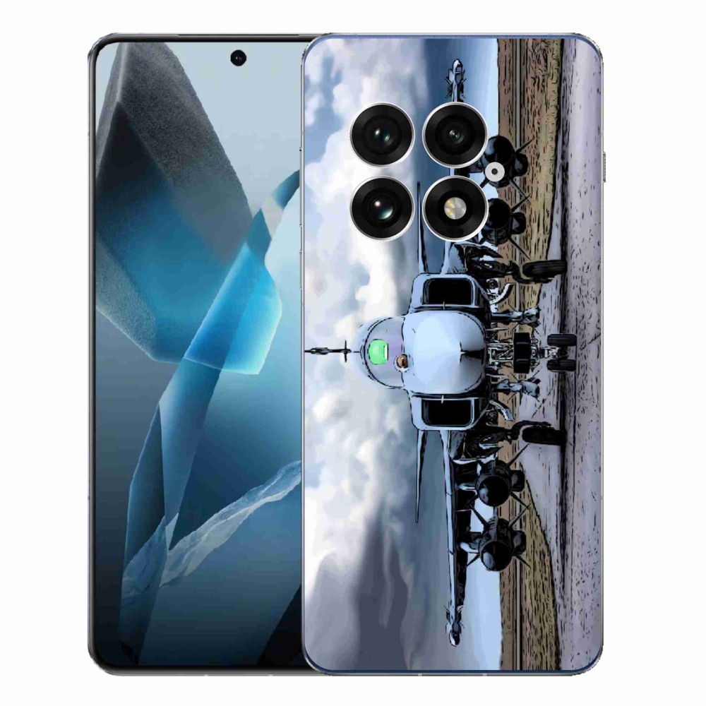 Gélový kryt mmCase na One Plus 13 - vojenské lietadlo