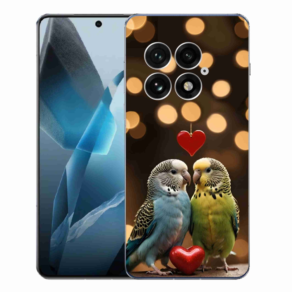 Gélový kryt mmCase na One Plus 13 - zamilovaní papagáje