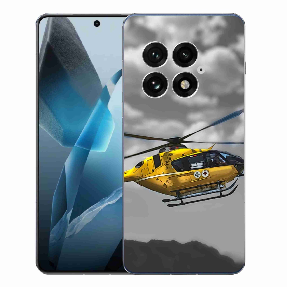 Gélový kryt mmCase na One Plus 13 - žltá helikoptéra