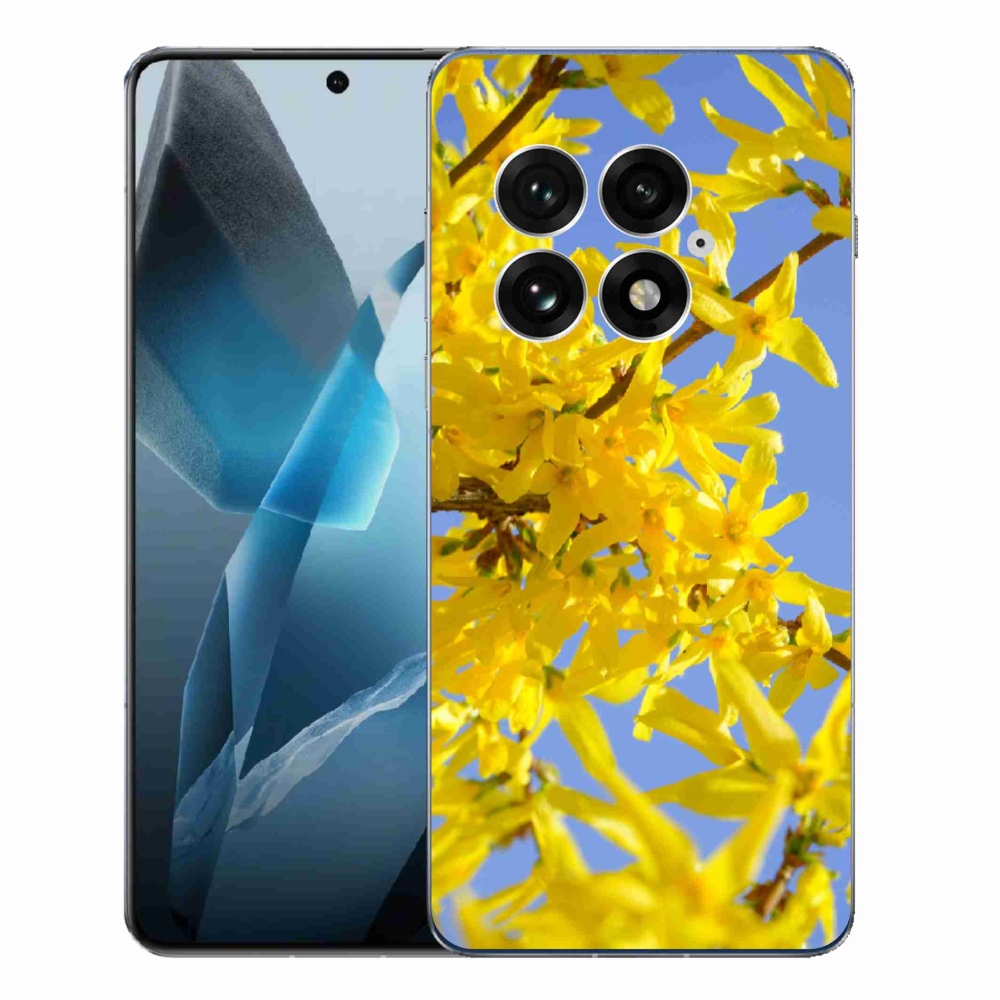 Gélový kryt mmCase na One Plus 13 - žlté kvety