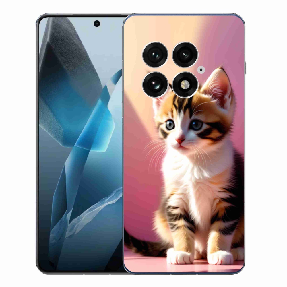 Gélový kryt mmCase na One Plus 13 - zvedavé mačiatko 2