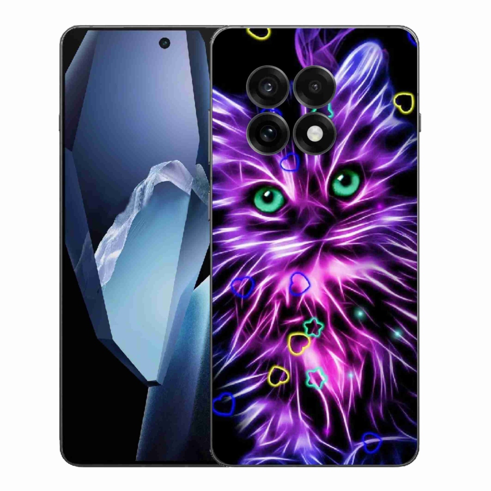 Gélový kryt mmCase na One Plus 13R - abstraktná mačka