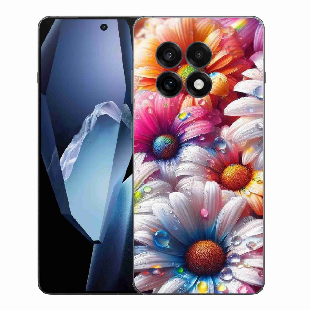 Gélový kryt mmCase na One Plus 13R - farebné margaréty