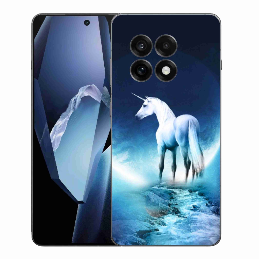 Gélový kryt mmCase na One Plus 13R - biely jednorožec