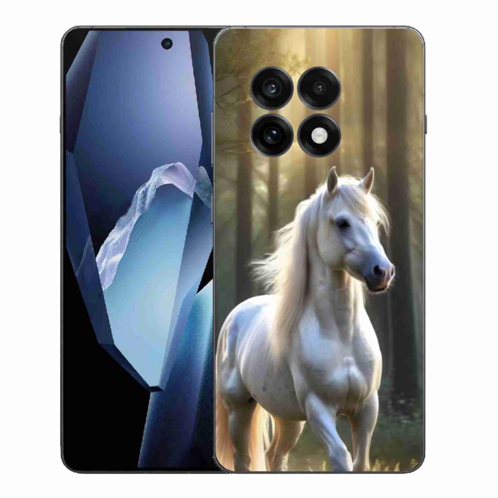 Gélový kryt mmCase na One Plus 13R - biely kôň 3