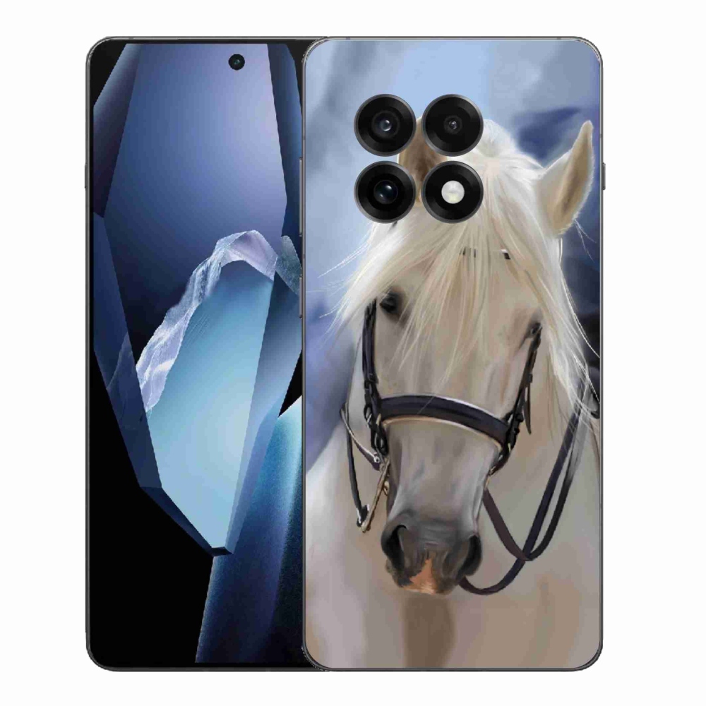 Gélový kryt mmCase na One Plus 13R - biely kôň