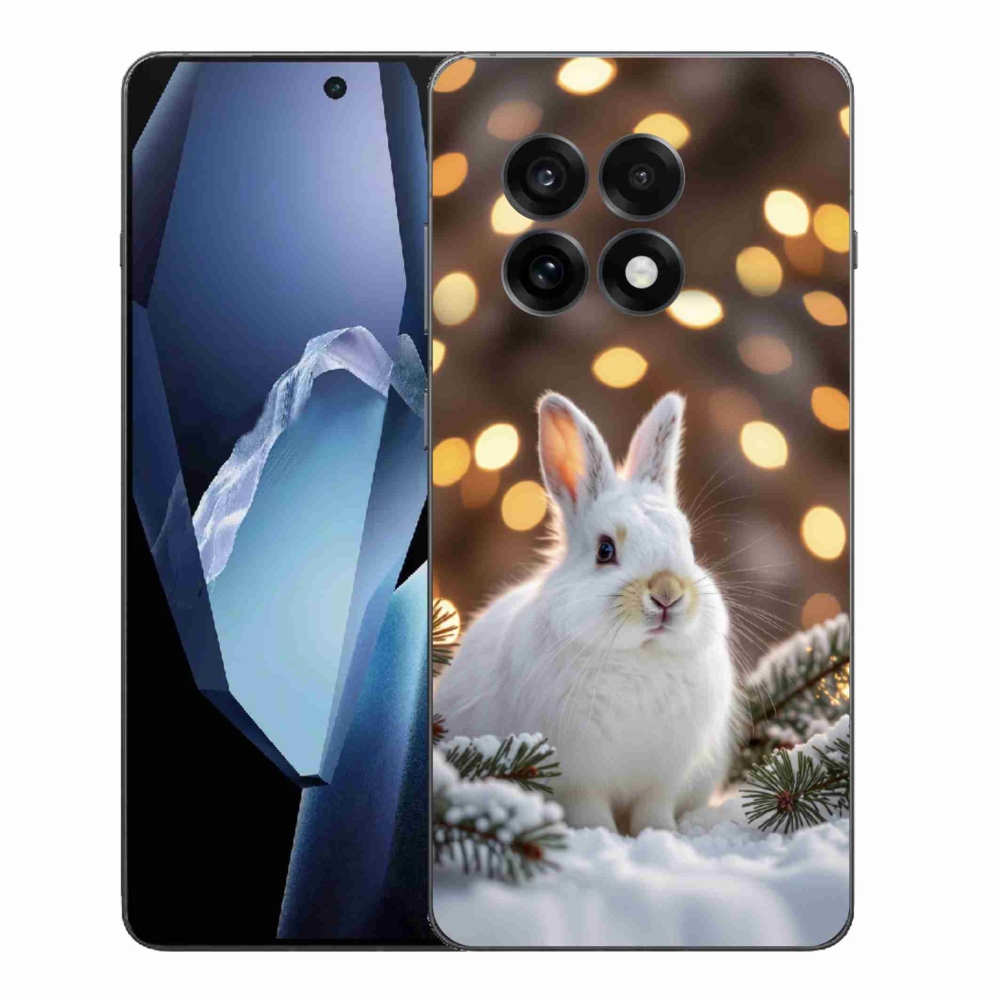 Gélový kryt mmCase na One Plus 13R - biely zajac